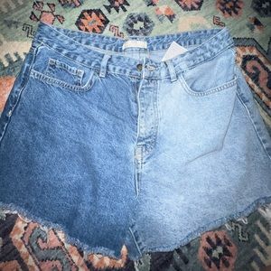 Women’s Jean Shorts Size 12 Asos STR Multidenim Pattern NWOT